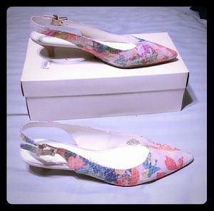 🆕 Anne Klein Watercolor Textured Sling Backs